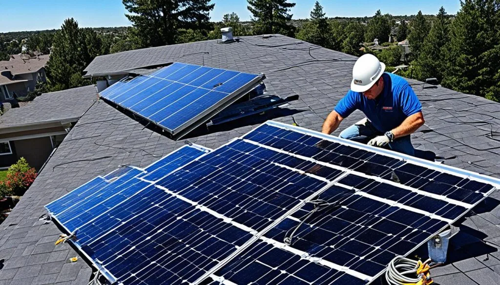 Proceso de instalación de paneles solares